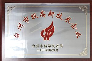 臺州市級高新技術(shù)企業(yè)
